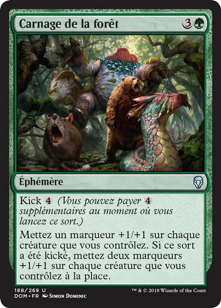 Carnage de la forêt — Dominaria — Magic: The Gathering