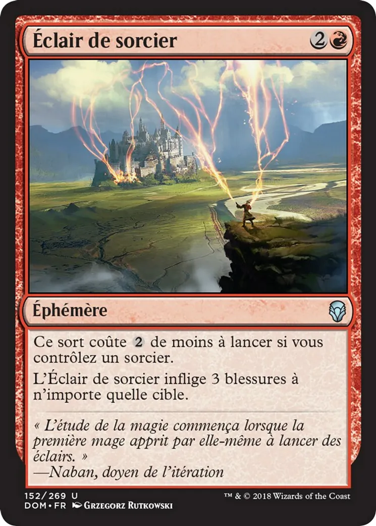 Éclair de sorcier — Dominaria — Magic: The Gathering