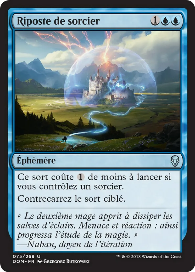 Riposte de sorcier — Dominaria — Magic: The Gathering