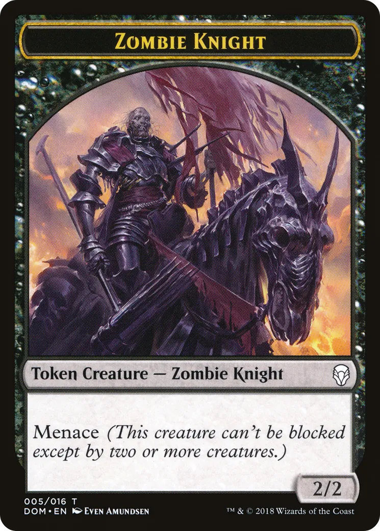 Zombie Knight from Dominaria - Magic: The Gathering