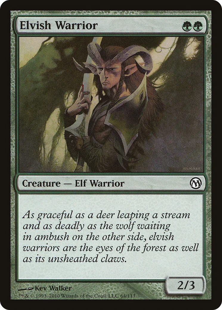 Guerrier elfe — Duels of the Planeswalkers — Magic: The Gathering