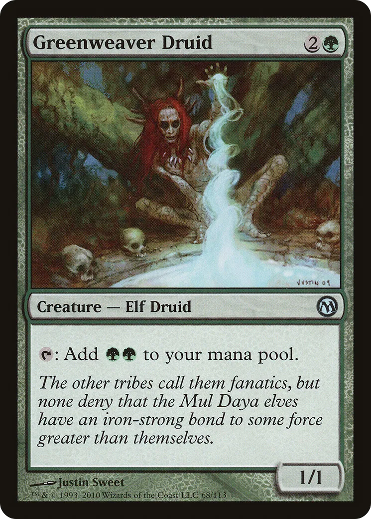 Druidesse tisseverdure — Duels of the Planeswalkers — Magic: The Gathering