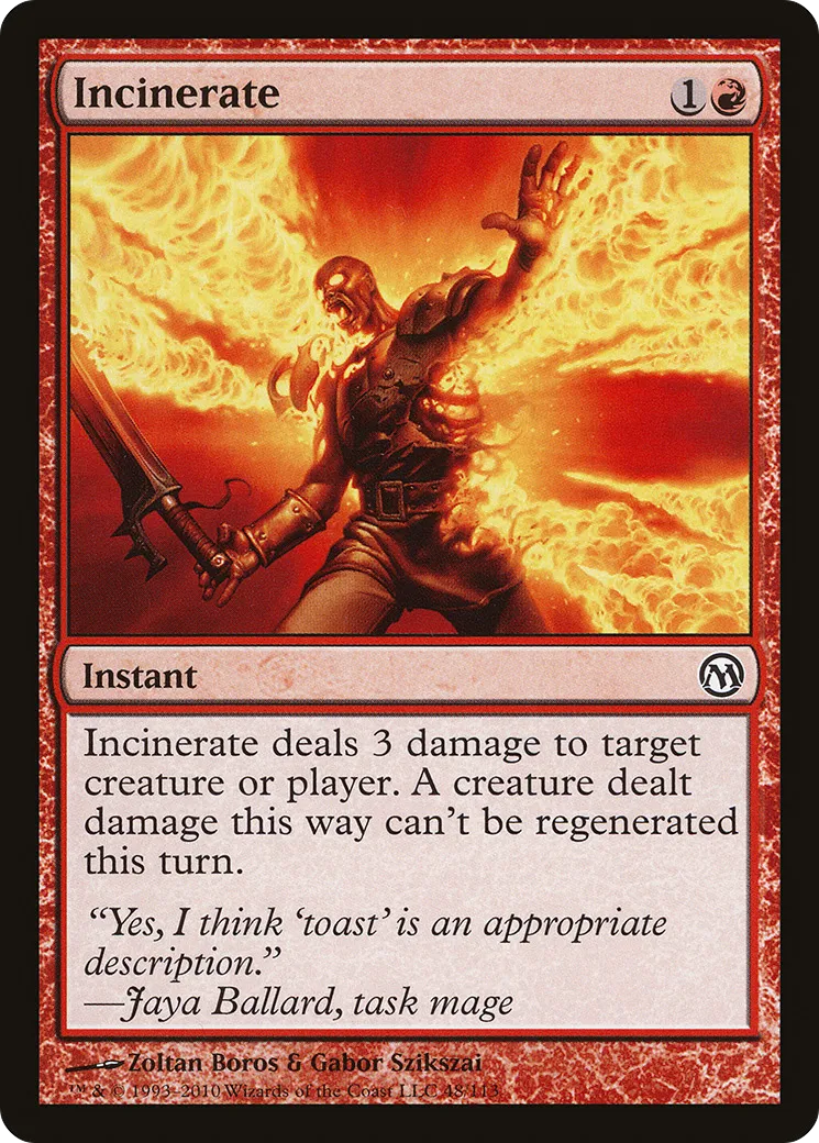 Incinerate — Duels of the Planeswalkers — Magic: The Gathering