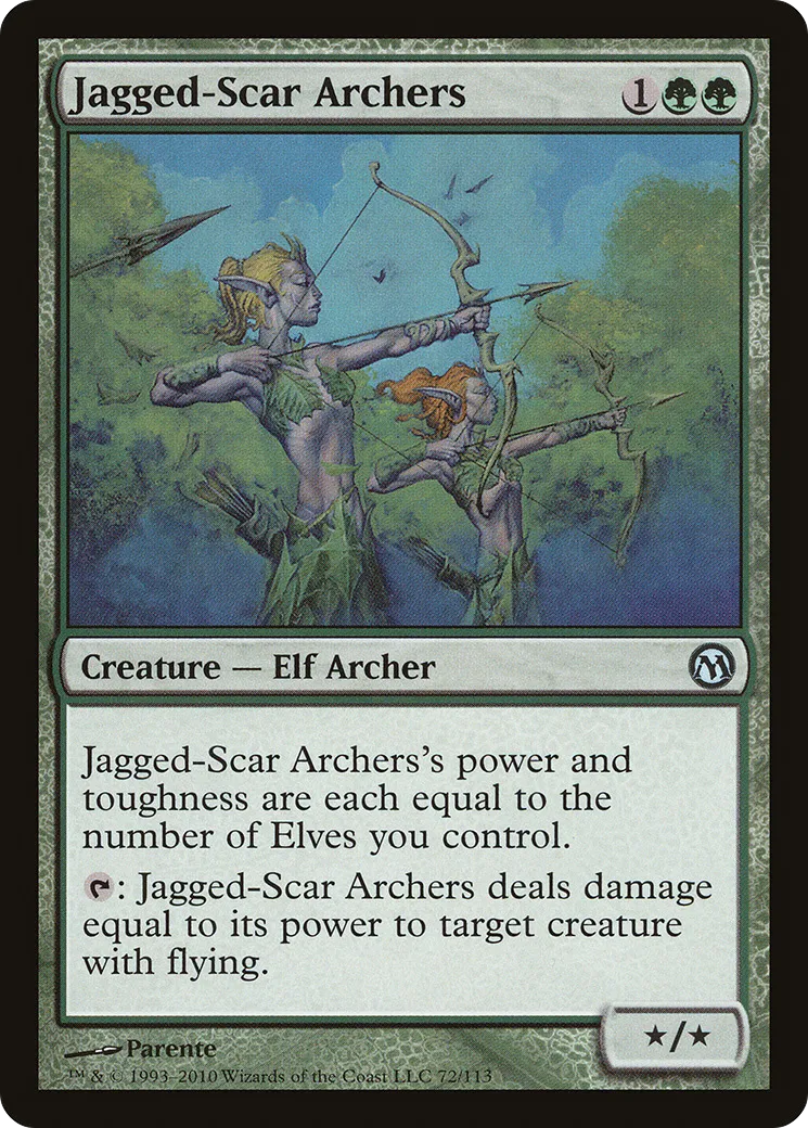 Archers de la Cicatrice zébrée — Duels of the Planeswalkers — Magic: The Gathering