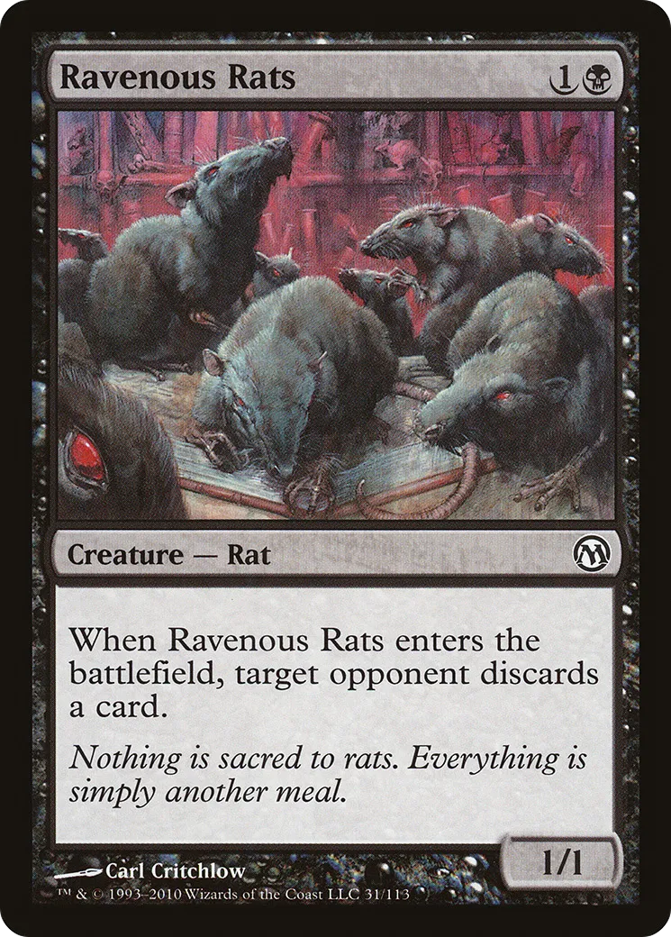 Ravenous Rats — Duels of the Planeswalkers — Magic: The Gathering