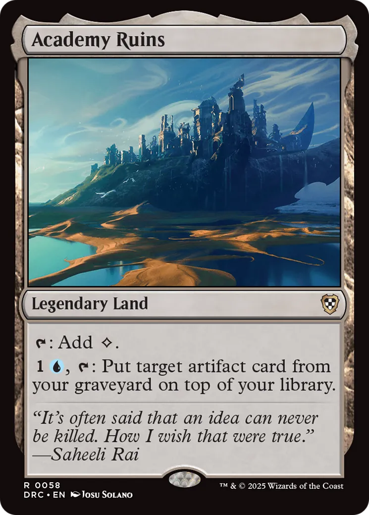 Academy Ruins — Aetherdrift Commander — Magic: The Gathering