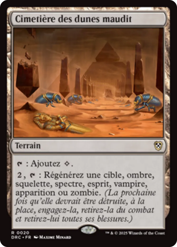 Cimetière des dunes maudit — Aetherdrift Commander — Magic: The Gathering