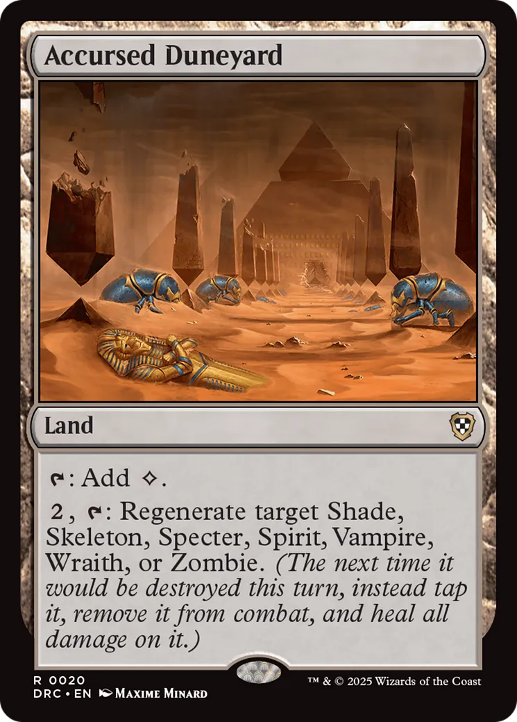 Accursed Duneyard — Aetherdrift Commander — Magic: The Gathering