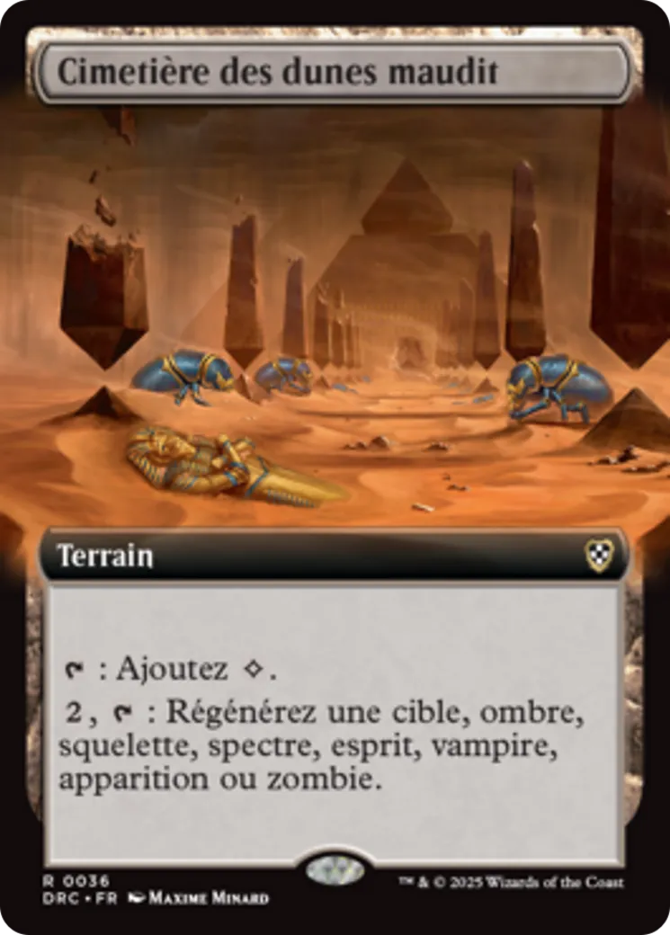 Cimetière des dunes maudit — Aetherdrift Commander — Magic: The Gathering