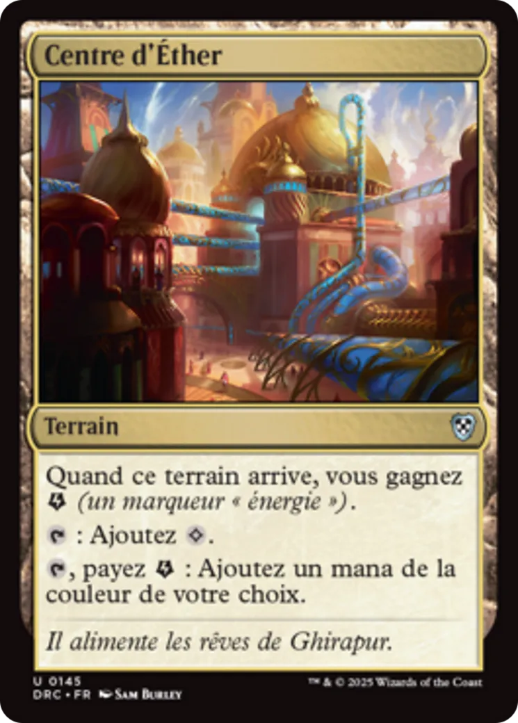 Centre d'Éther from Aetherdrift Commander - Magic: The Gathering