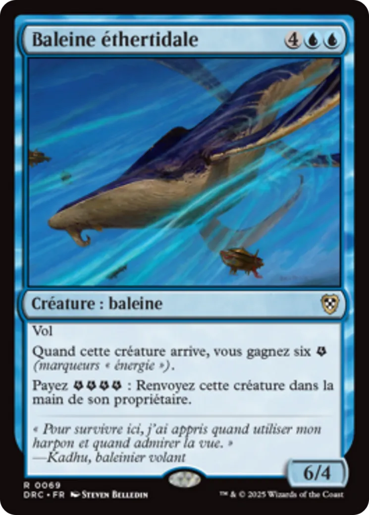 Baleine éthertidale — Aetherdrift Commander — Magic: The Gathering