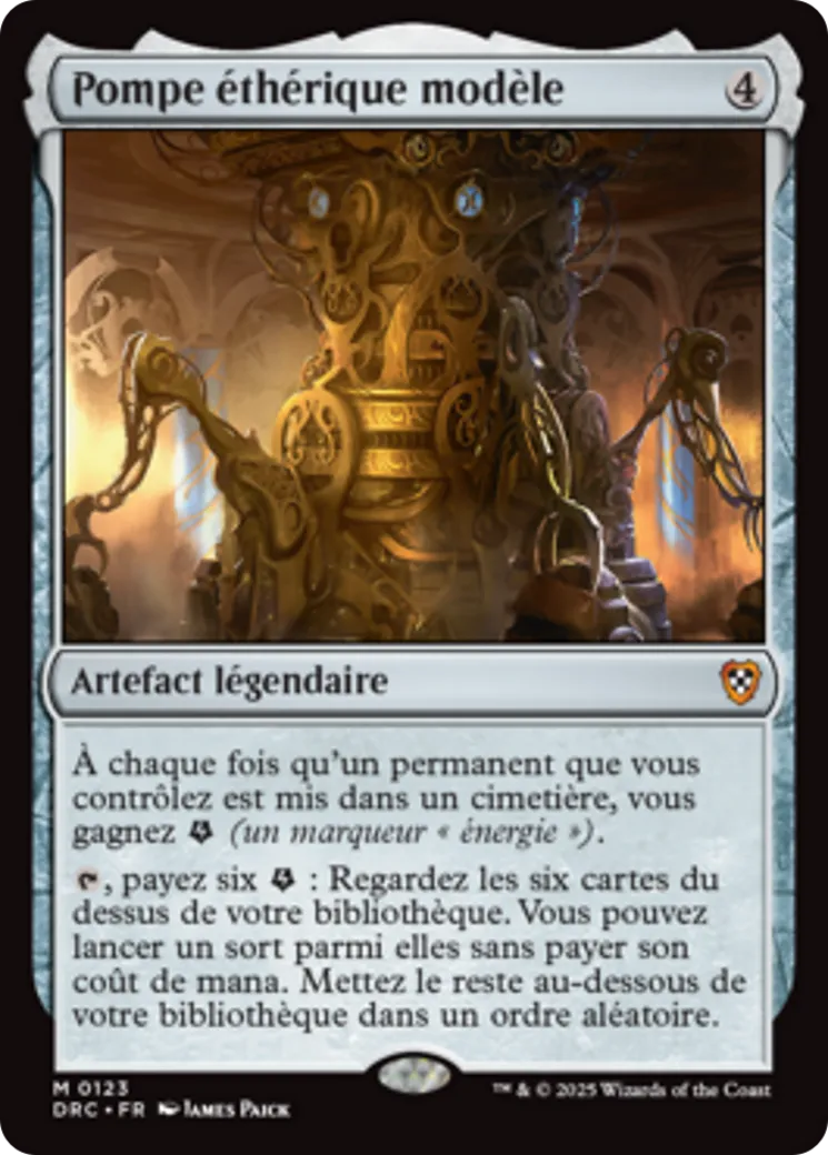Pompe éthérique modèle — Aetherdrift Commander — Magic: The Gathering