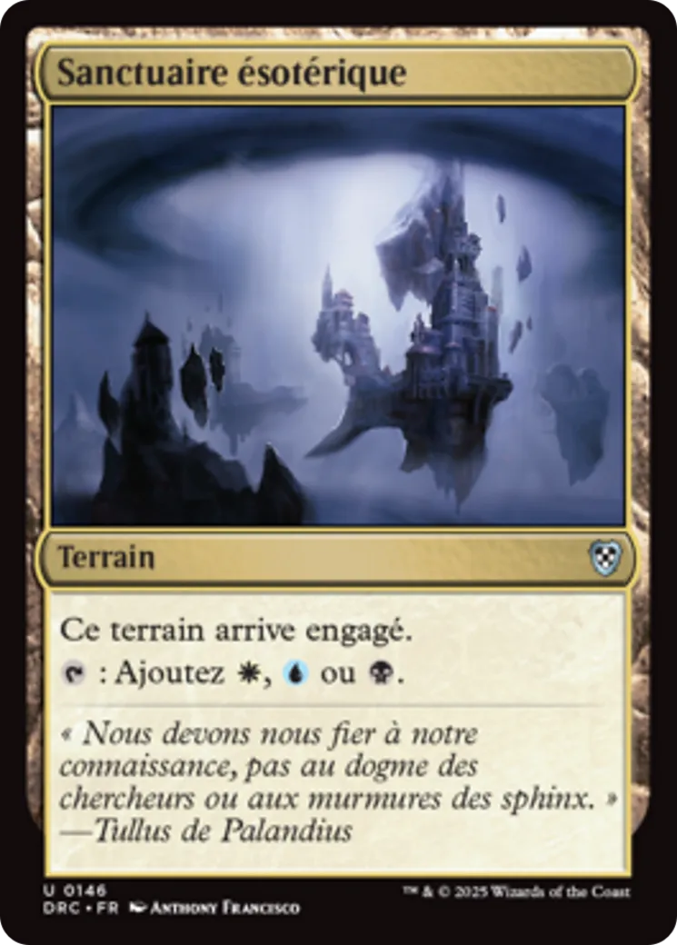 Sanctuaire ésotérique — Aetherdrift Commander — Magic: The Gathering