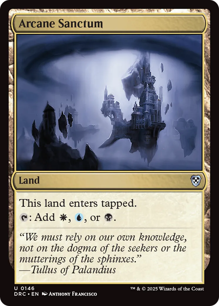 Arcane Sanctum — Aetherdrift Commander — Magic: The Gathering
