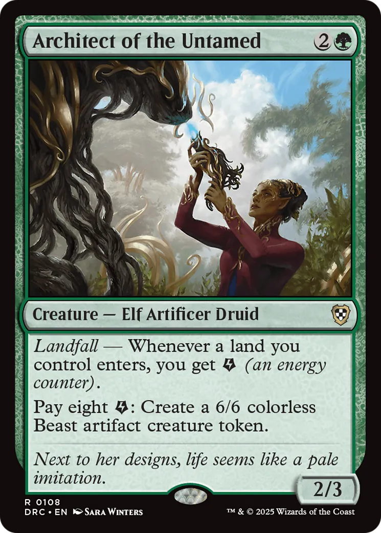 Architecte de la sauvagerie — Aetherdrift Commander — Magic: The Gathering