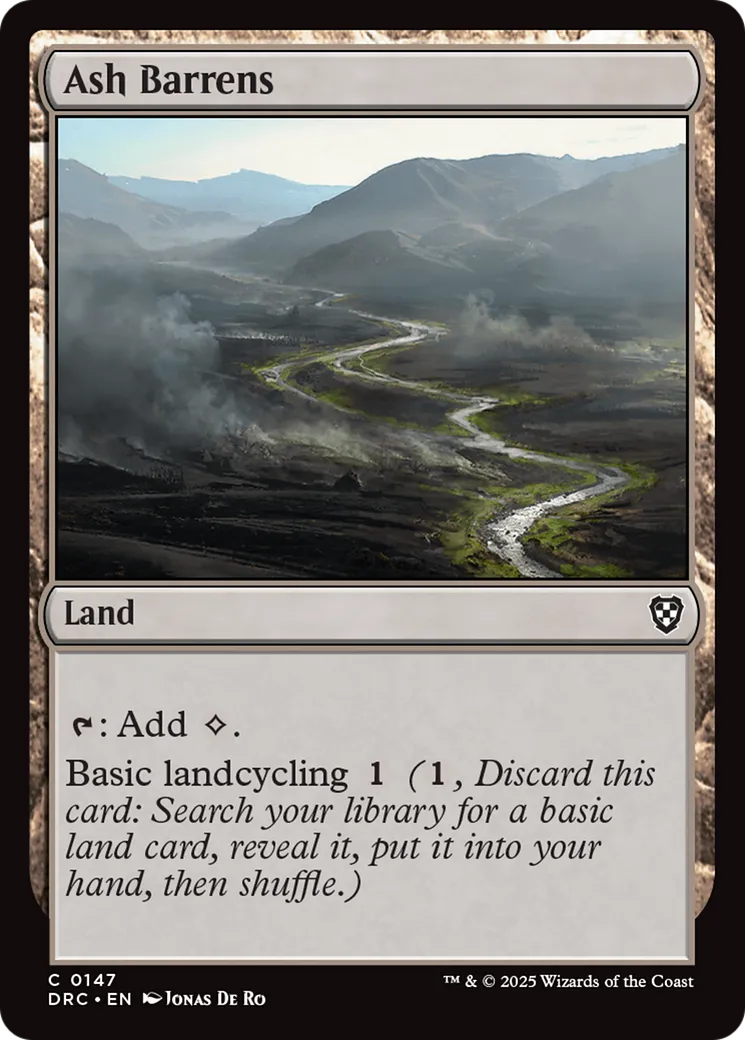 Ash Barrens — Aetherdrift Commander — Magic: The Gathering