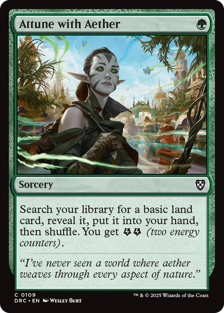 Attune with Aether — Aetherdrift Commander — Magic: The Gathering