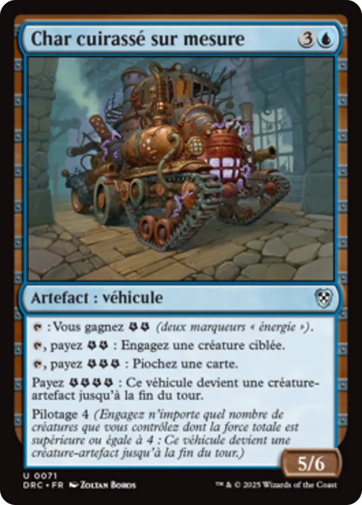 Char cuirassé sur mesure — Aetherdrift Commander — Magic: The Gathering