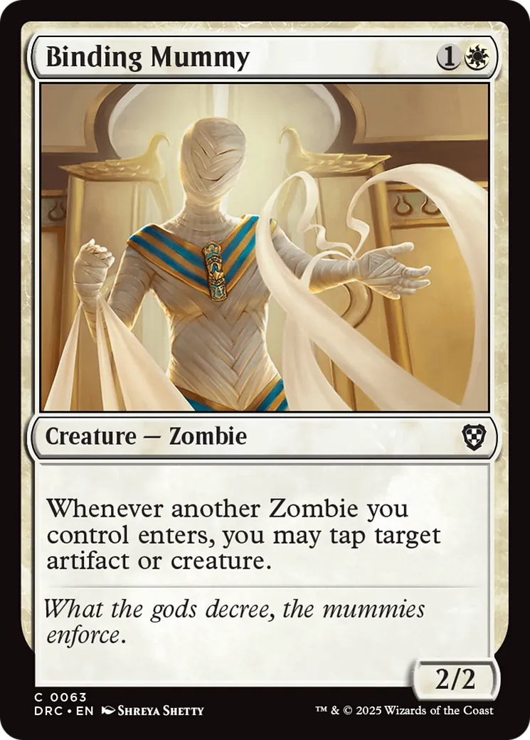 Momie d'emprisonnement — Aetherdrift Commander — Magic: The Gathering