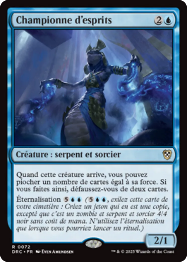 Championne d'esprits — Aetherdrift Commander — Magic: The Gathering