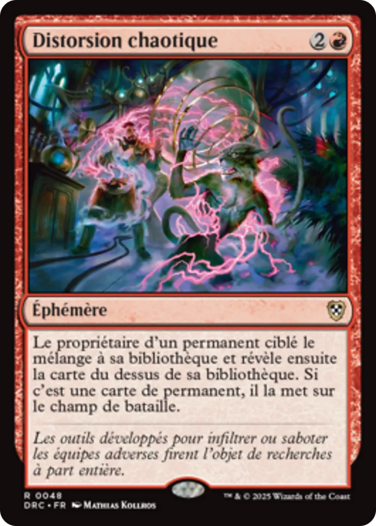 Distorsion chaotique — Aetherdrift Commander — Magic: The Gathering