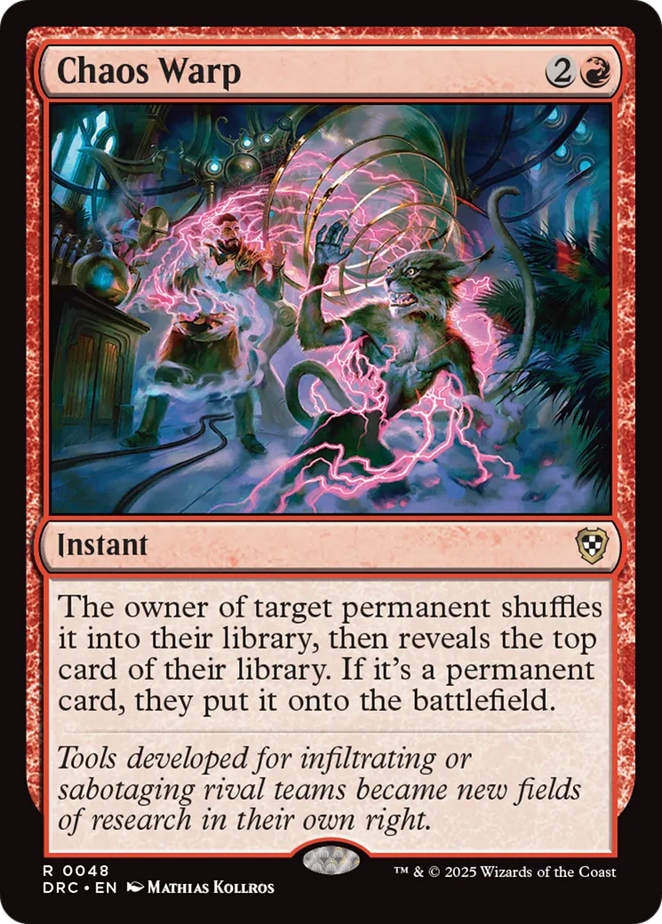 Distorsion chaotique — Aetherdrift Commander — Magic: The Gathering