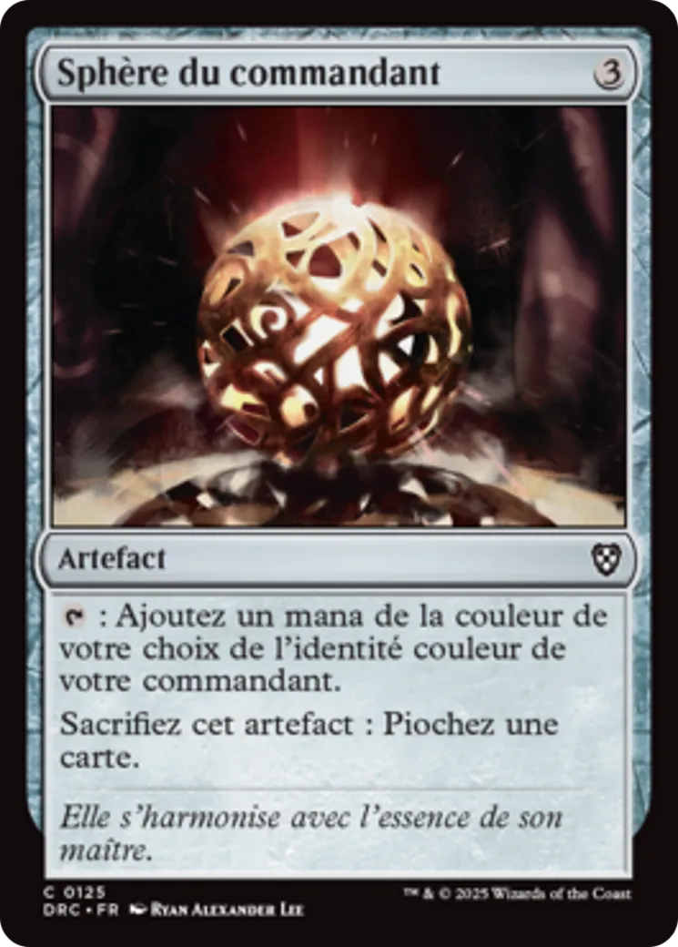 Sphère du commandant — Aetherdrift Commander — Magic: The Gathering