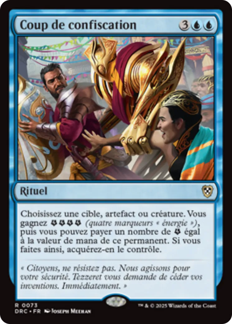 Coup de confiscation — Aetherdrift Commander — Magic: The Gathering