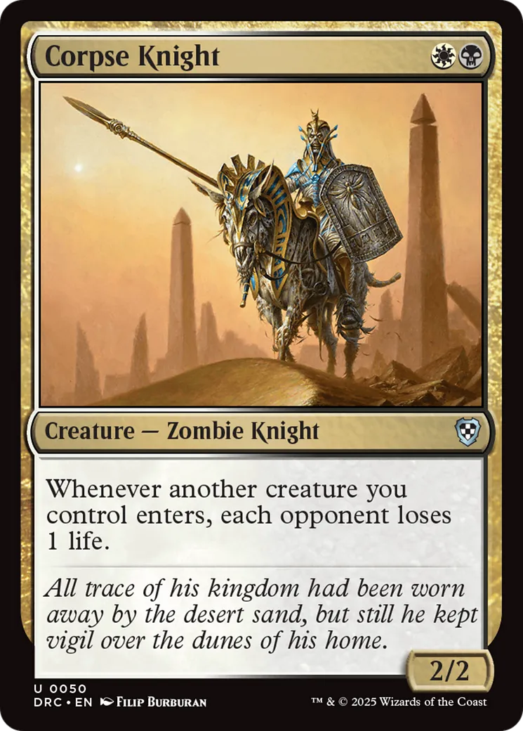 Corpse Knight — Aetherdrift Commander — Magic: The Gathering