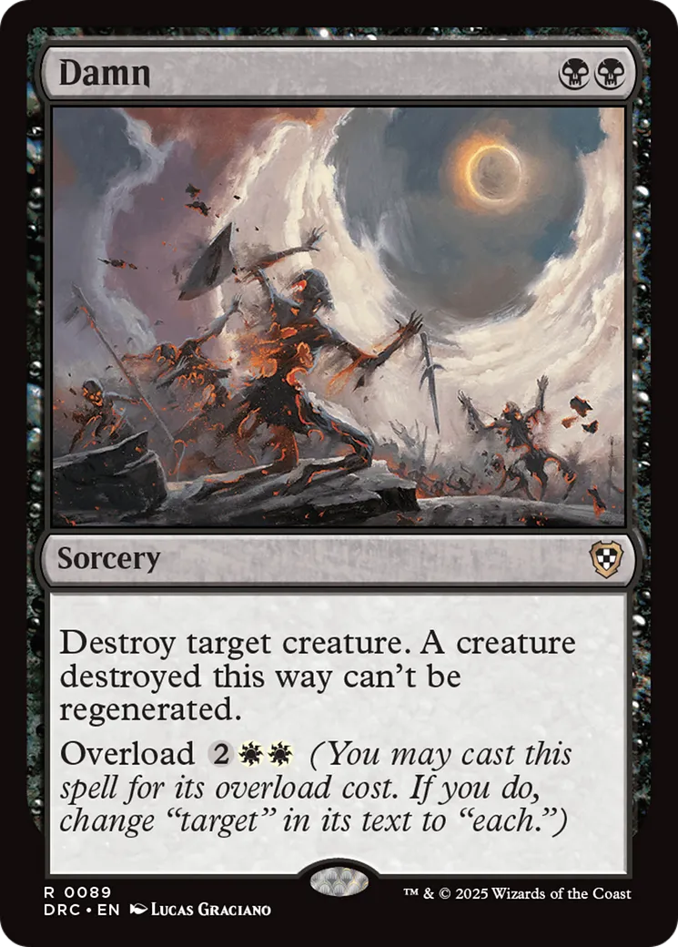 Damn from Aetherdrift Commander - Magic: The Gathering