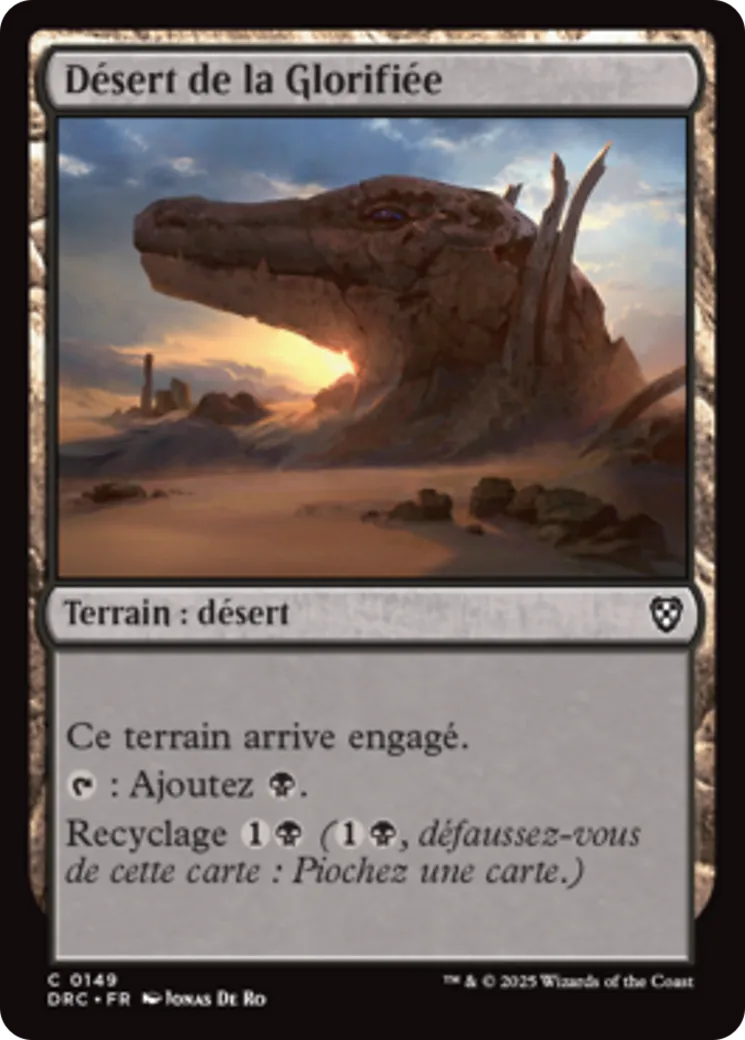 Désert de la Glorifiée — Aetherdrift Commander — Magic: The Gathering