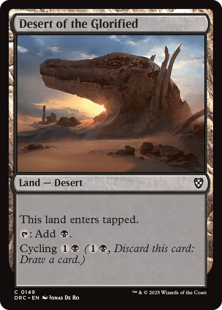 Désert de la Glorifiée — Aetherdrift Commander — Magic: The Gathering
