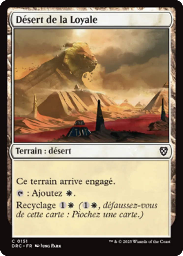 Désert de la Loyale — Aetherdrift Commander — Magic: The Gathering