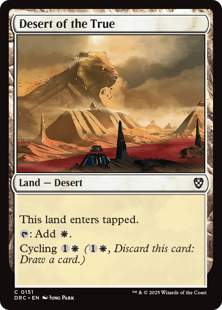 Desert of the True — Aetherdrift Commander — Magic: The Gathering