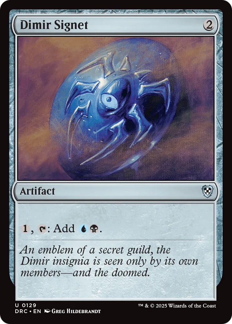 Dimir Signet — Aetherdrift Commander — Magic: The Gathering