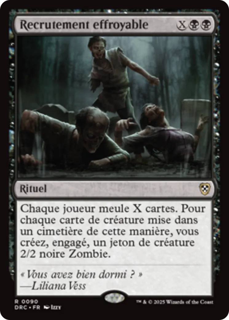 Recrutement effroyable — Aetherdrift Commander — Magic: The Gathering