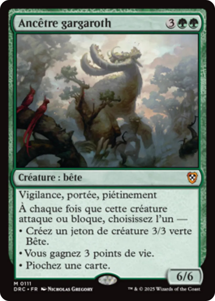 Ancêtre gargaroth — Aetherdrift Commander — Magic: The Gathering