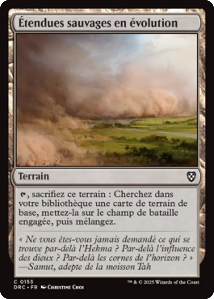 Étendues sauvages en évolution — Aetherdrift Commander — Magic: The Gathering