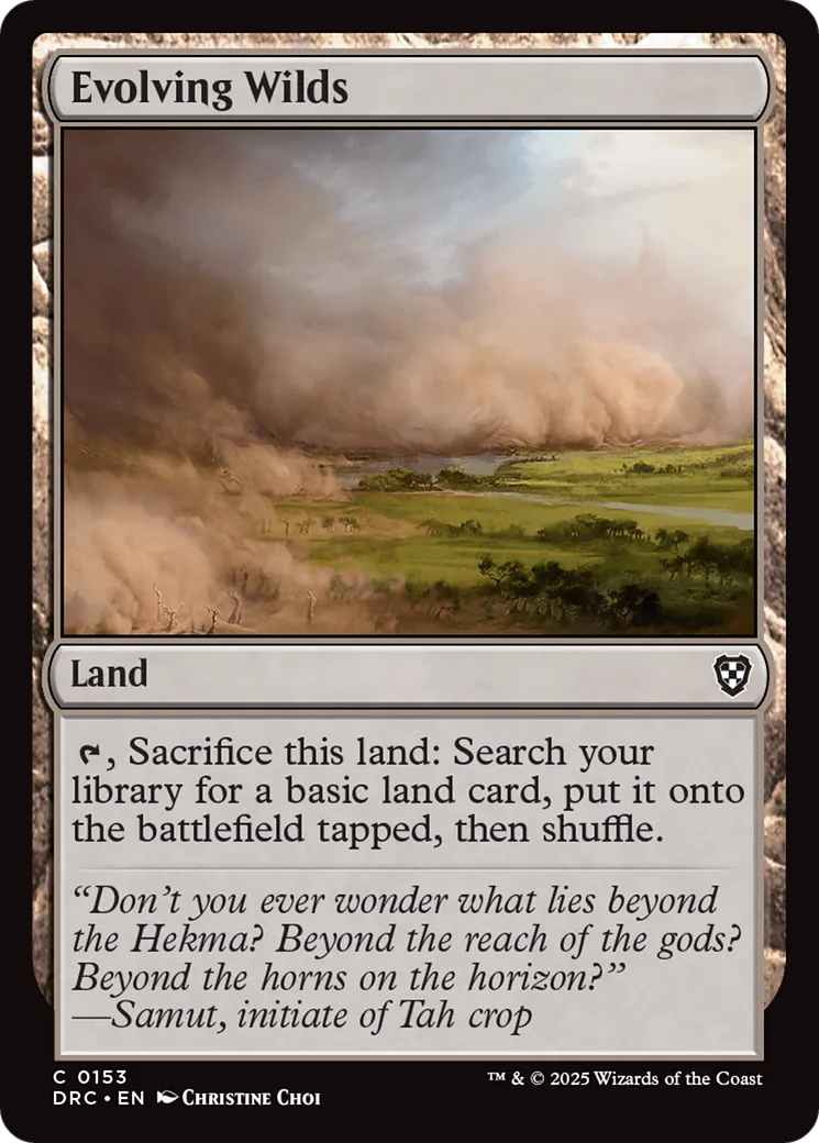 Étendues sauvages en évolution — Aetherdrift Commander — Magic: The Gathering