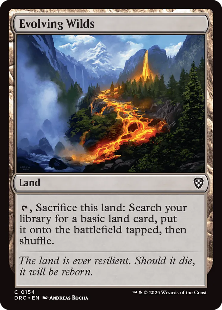 Étendues sauvages en évolution — Aetherdrift Commander — Magic: The Gathering