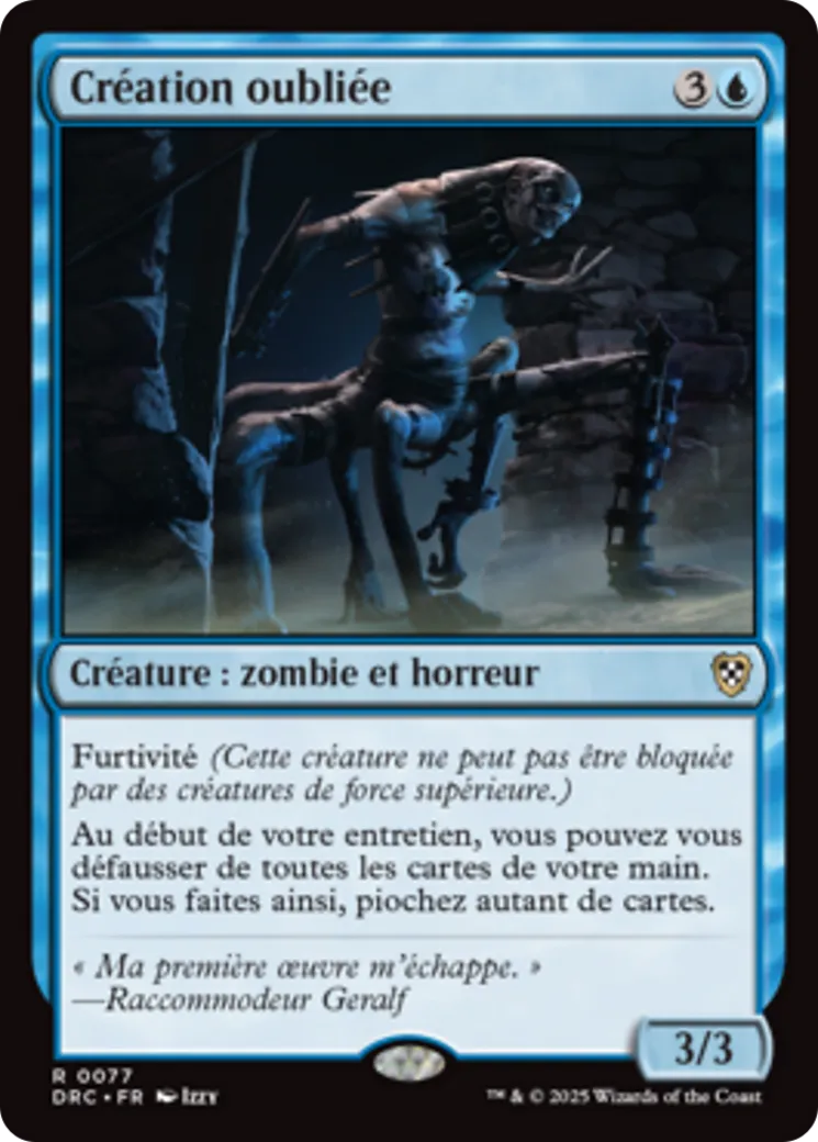 Création oubliée from Aetherdrift Commander - Magic: The Gathering