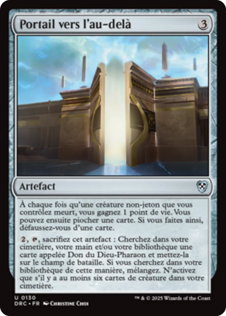 Portail vers l'au-delà — Aetherdrift Commander — Magic: The Gathering