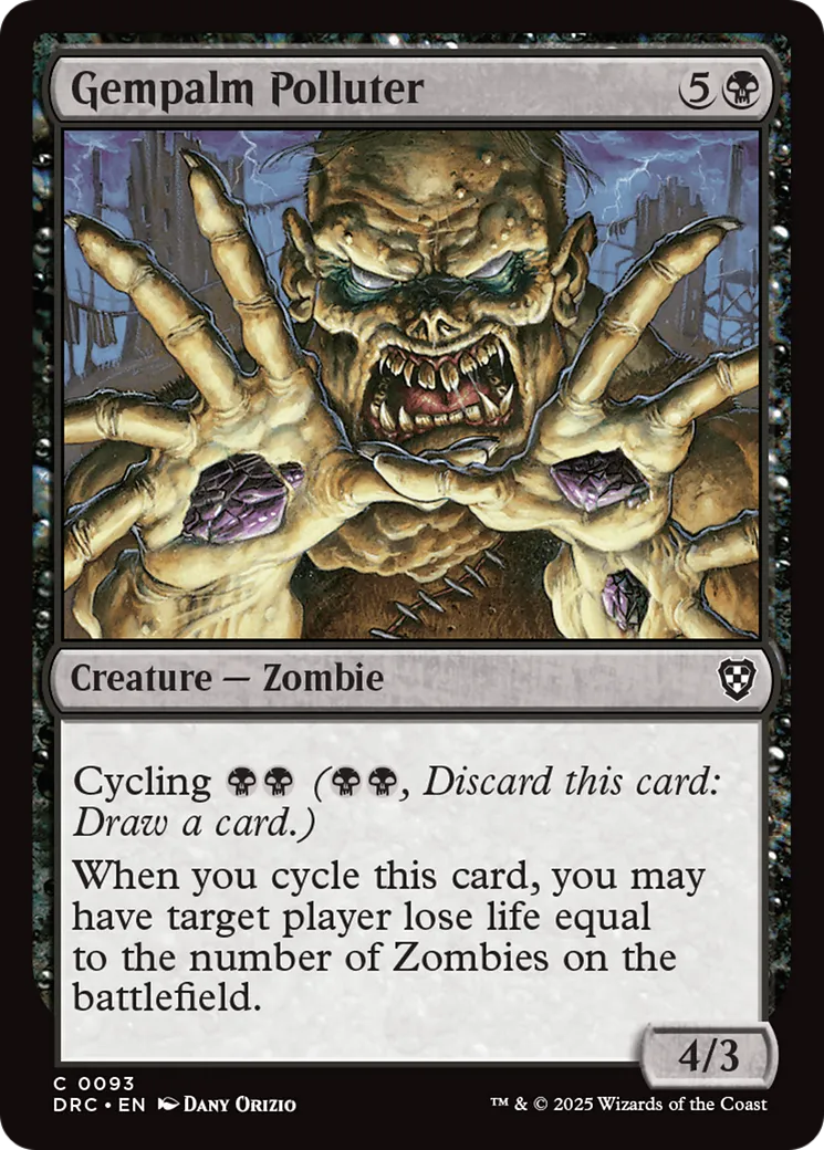 Pollueur gemmepaume — Aetherdrift Commander — Magic: The Gathering