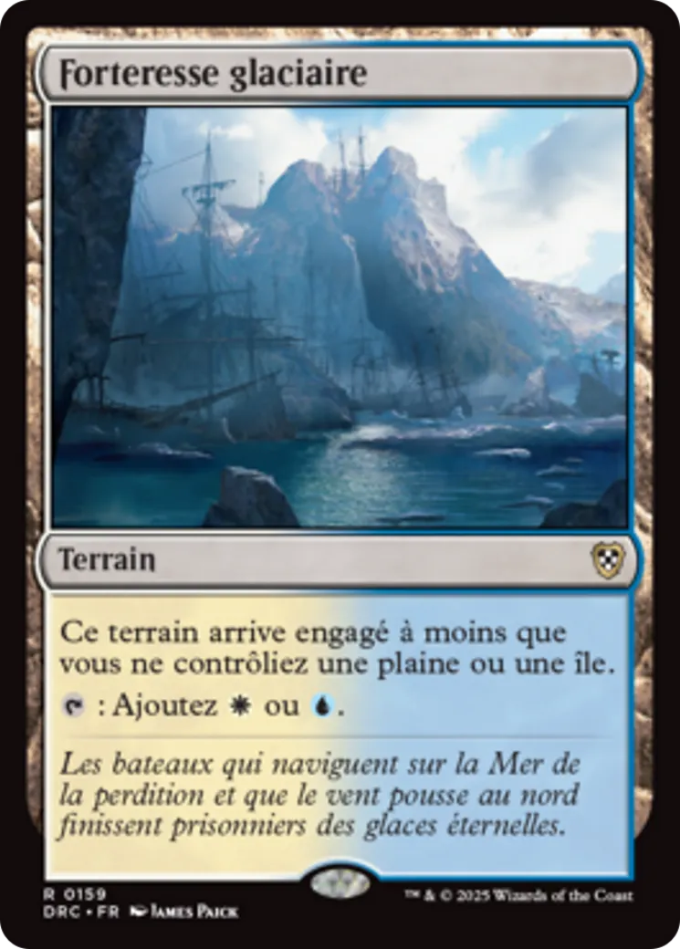 Forteresse glaciaire from Aetherdrift Commander - Magic: The Gathering