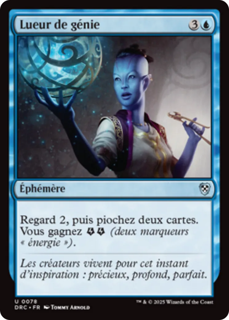 Lueur de génie — Aetherdrift Commander — Magic: The Gathering