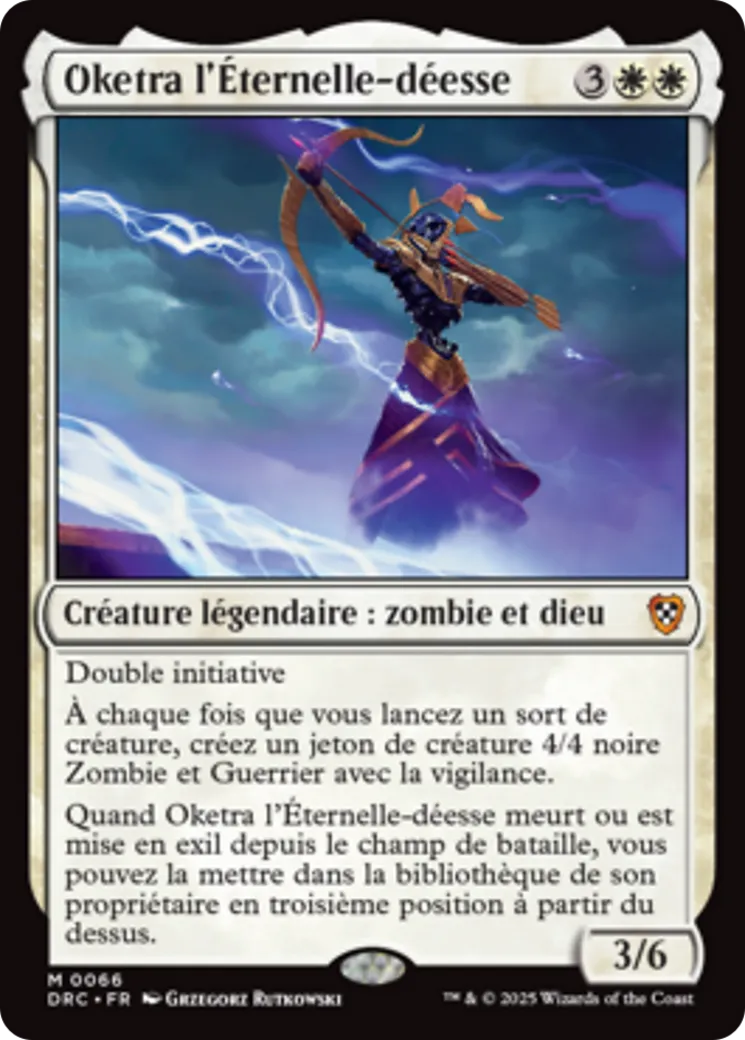 Oketra l'Éternelle-déesse — Aetherdrift Commander — Magic: The Gathering