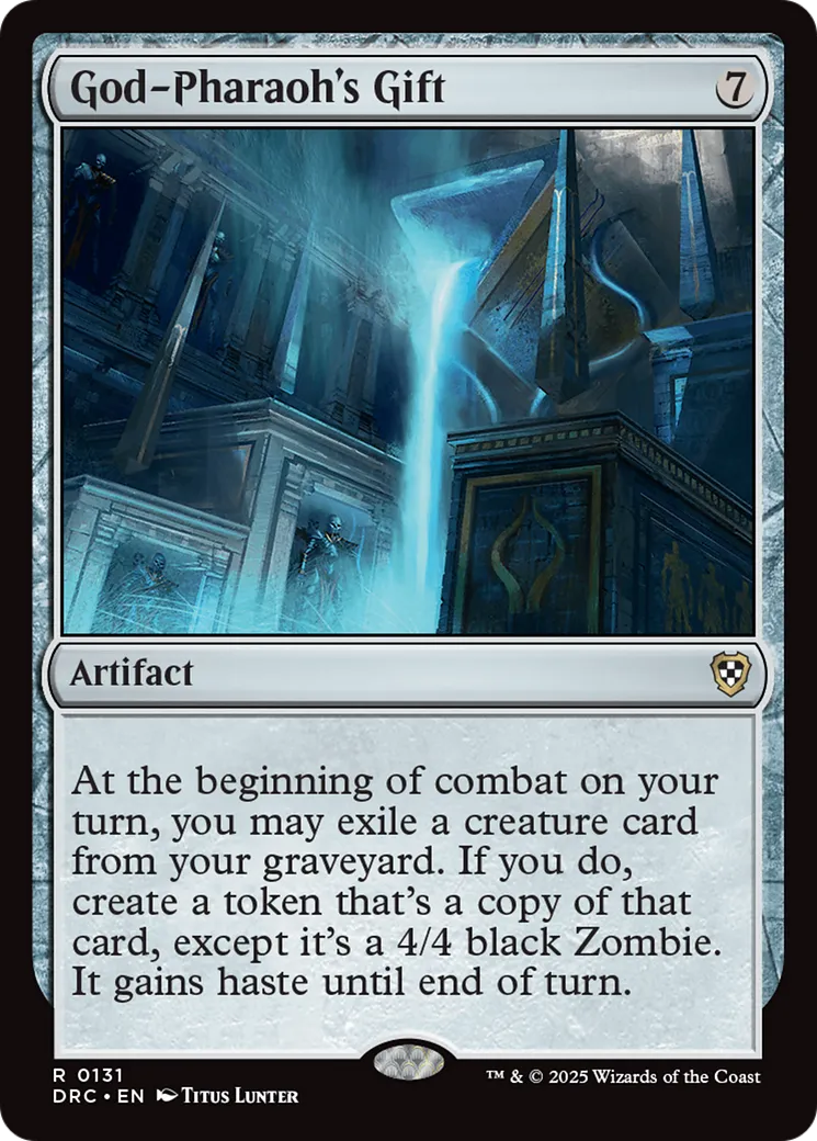 Don du Dieu-Pharaon — Aetherdrift Commander — Magic: The Gathering