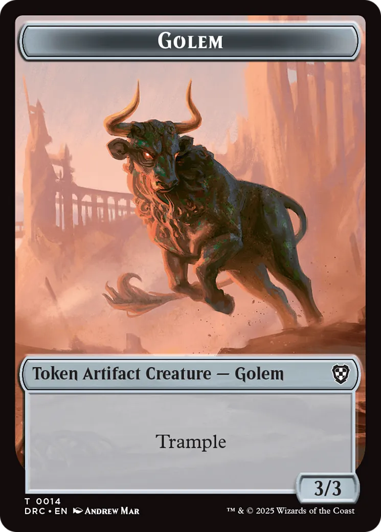 Golem — Aetherdrift Commander — Magic: The Gathering