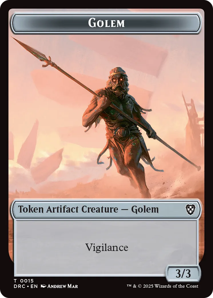 Golem — Aetherdrift Commander — Magic: The Gathering