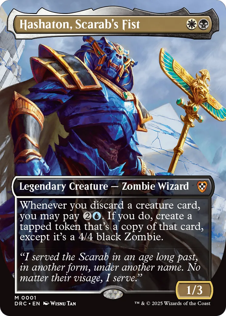 Hashaton, Scarab's Fist — Aetherdrift Commander — Magic: The Gathering